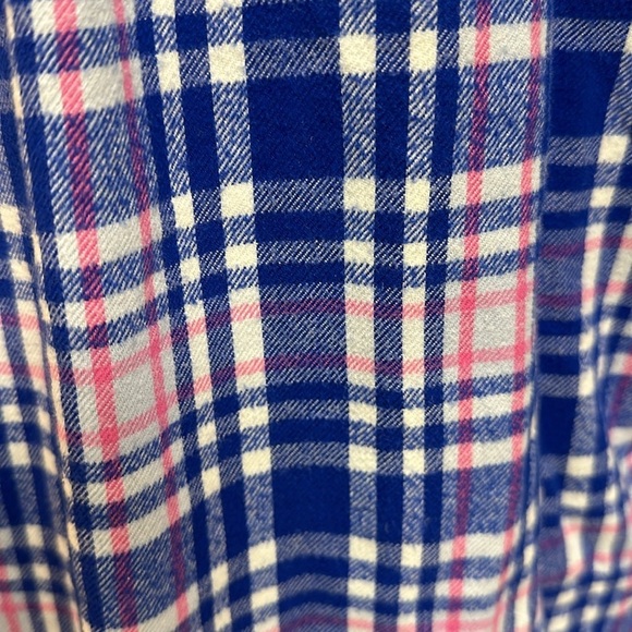 Land’s End Long-sleeved Button-down Plaid Soft Cotton Flannel Shirt Size 10 - Picture 5 of 9